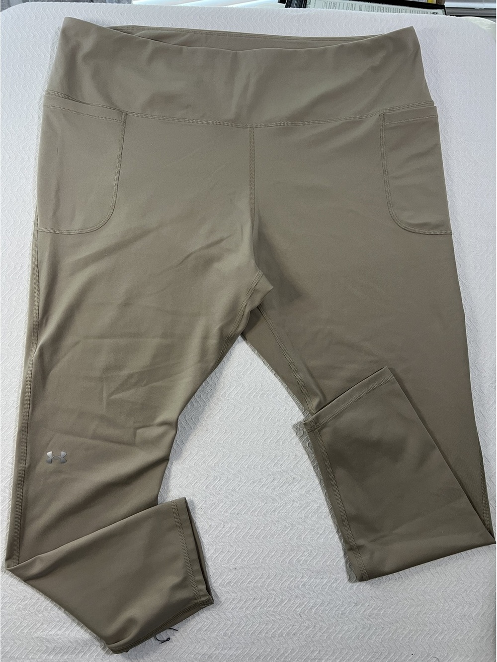 Under Armour Fitted Leggings 3X in Tan